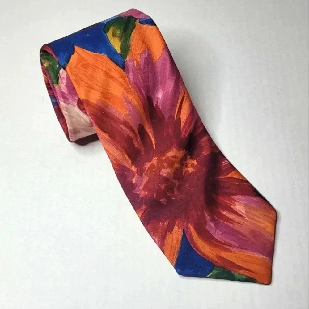 ITALIAN SILK Men's Necktie Handmade Vintage
